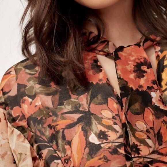 Aritzia Wilfred Bernadette Ruffle Dress Size Medium - Picture 3 of 15